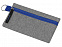 Универсальный пенал из переработанного полиэстера RPET Holder, серый/синий с логотипом в Балашихе заказать по выгодной цене в кибермаркете AvroraStore