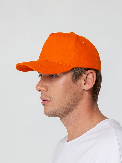 Бейсболка Standard, оранжевая с логотипом в Балашихе заказать по выгодной цене в кибермаркете AvroraStore