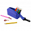 Набор Hobby с цветными карандашами и точилкой, синий с логотипом в Балашихе заказать по выгодной цене в кибермаркете AvroraStore