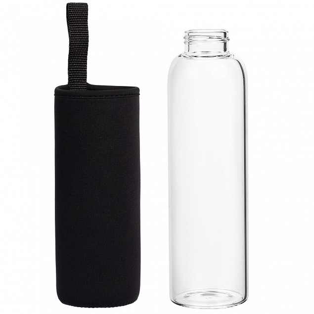 Бутылка для воды Sleeve Ace, черная с логотипом в Балашихе заказать по выгодной цене в кибермаркете AvroraStore