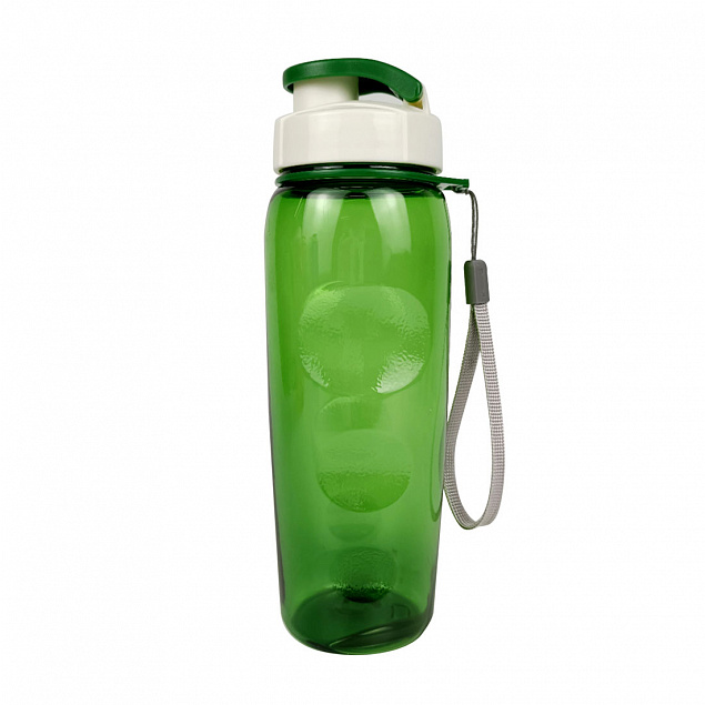 Пластиковая бутылка Сингапур (с клапаном) - Зеленый FF с логотипом в Балашихе заказать по выгодной цене в кибермаркете AvroraStore