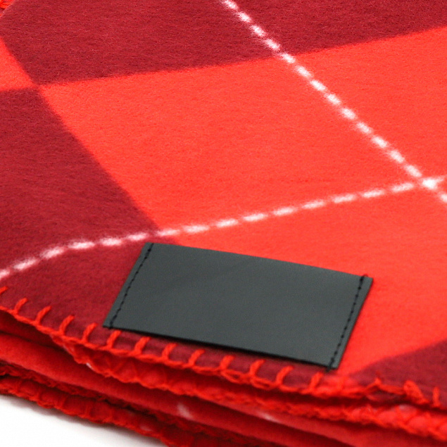 Плед Aberdeen, красный с логотипом в Балашихе заказать по выгодной цене в кибермаркете AvroraStore