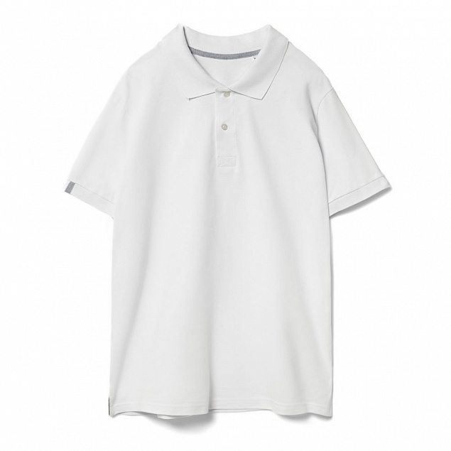 Рубашка поло мужская Virma Premium, белая с логотипом в Балашихе заказать по выгодной цене в кибермаркете AvroraStore