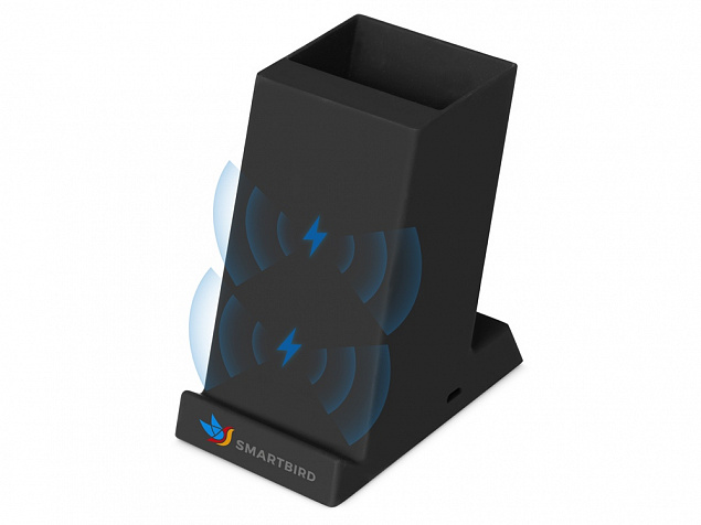 Настольное беспроводное зарядное устройство Glow Box с логотипом в Балашихе заказать по выгодной цене в кибермаркете AvroraStore