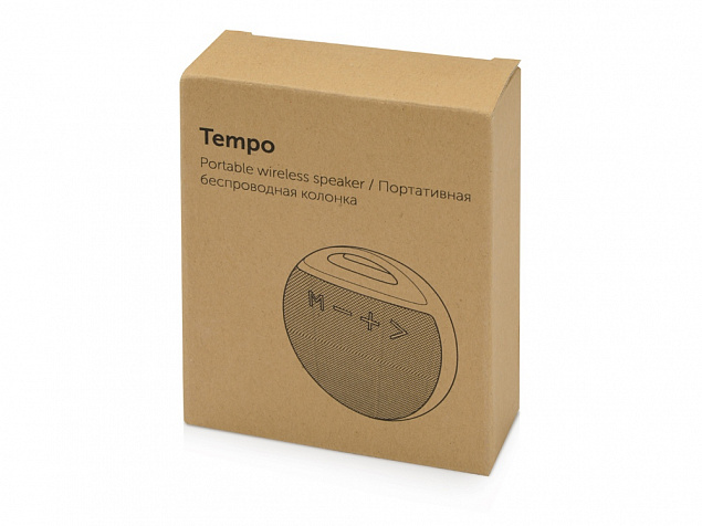 Портативная колонка «Tempo» с логотипом в Балашихе заказать по выгодной цене в кибермаркете AvroraStore