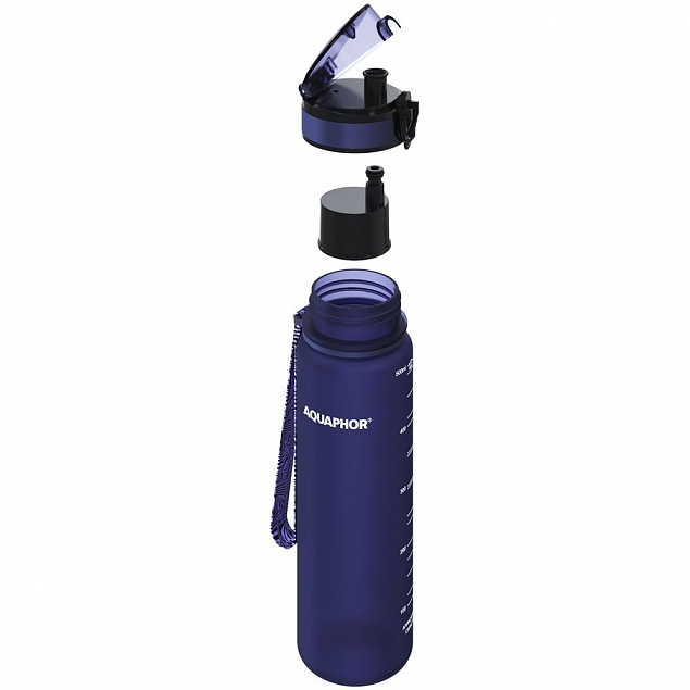 Бутылка-фильтр «Аквафор Сити», темно-синяя с логотипом в Балашихе заказать по выгодной цене в кибермаркете AvroraStore