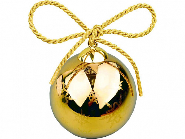 Рождественский шарик «Gold» с логотипом в Балашихе заказать по выгодной цене в кибермаркете AvroraStore
