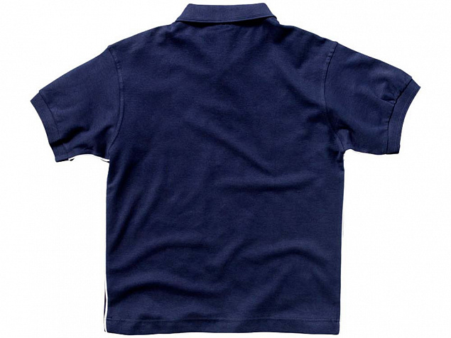 Рубашка поло Backhand мужская, темно-синий/белый с логотипом в Балашихе заказать по выгодной цене в кибермаркете AvroraStore