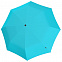 Складной зонт U.090, бирюзовый с логотипом в Балашихе заказать по выгодной цене в кибермаркете AvroraStore