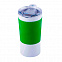 Термокружка вакуумная 'Funny" белая, зеленая, силикон с логотипом в Балашихе заказать по выгодной цене в кибермаркете AvroraStore