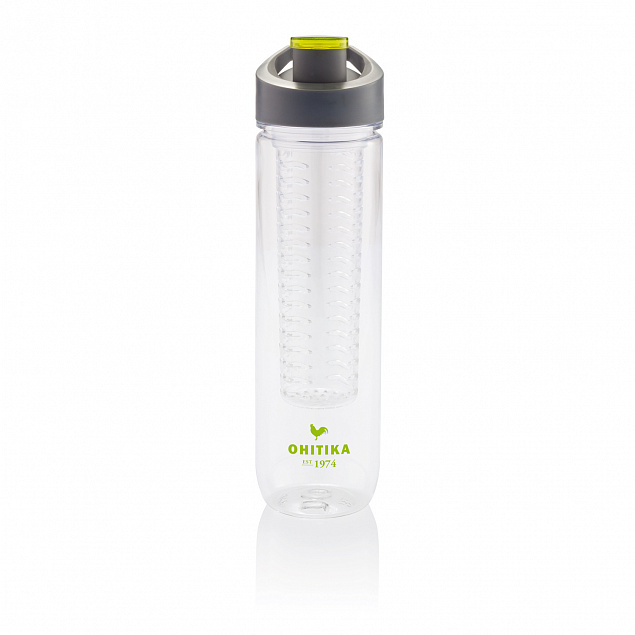 Бутылка для воды Tritan с контейнером для фруктов, 800 мл, зеленый с логотипом в Балашихе заказать по выгодной цене в кибермаркете AvroraStore