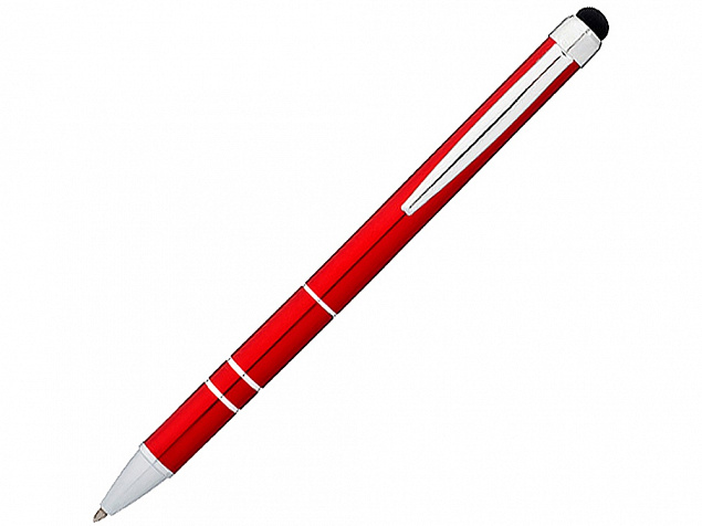 Ручка-стилус шариковая Charleston, красный, черные чернила с логотипом в Балашихе заказать по выгодной цене в кибермаркете AvroraStore