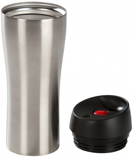 Термостакан Solingen, вакуумный, герметичный, серебристый с логотипом в Балашихе заказать по выгодной цене в кибермаркете AvroraStore