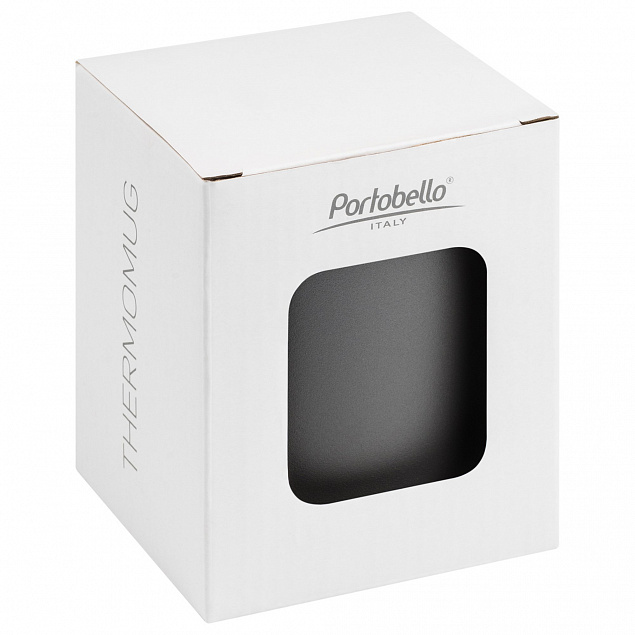 Термокружка вакуумная Portobello, Viva, серая, 400 ml с логотипом в Балашихе заказать по выгодной цене в кибермаркете AvroraStore