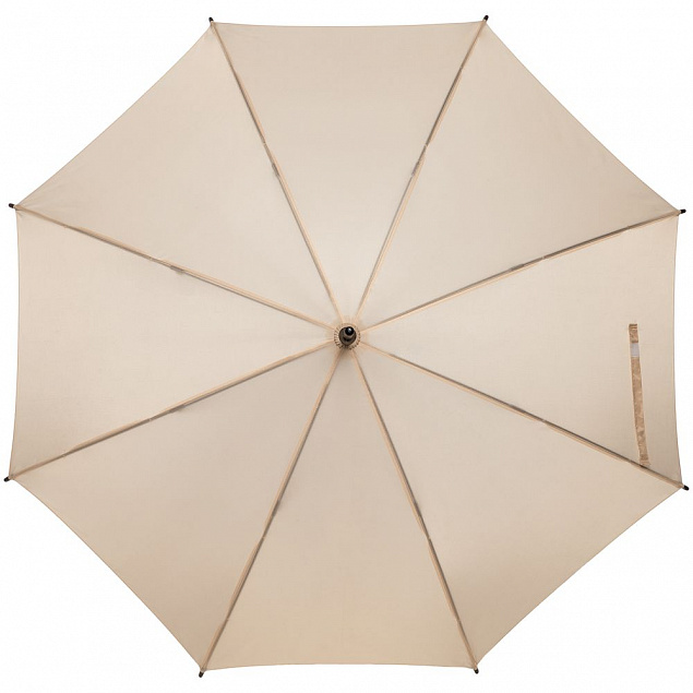 Зонт-трость Standard, бежевый с логотипом в Балашихе заказать по выгодной цене в кибермаркете AvroraStore