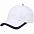 Бейсболка Honor, белая с темно-синим кантом с логотипом в Балашихе заказать по выгодной цене в кибермаркете AvroraStore