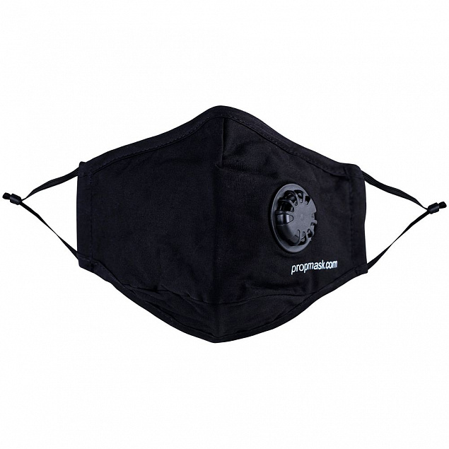 Многоразовая маска с прополисом PropMask, хлопковая, черная с логотипом в Балашихе заказать по выгодной цене в кибермаркете AvroraStore