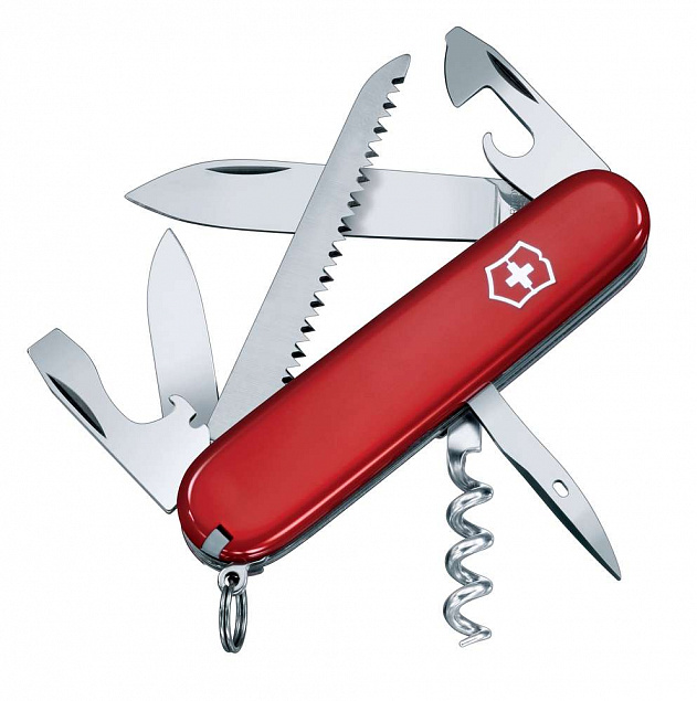 Офицерский нож CAMPER 91, красный с логотипом в Балашихе заказать по выгодной цене в кибермаркете AvroraStore