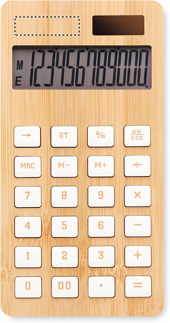 Калькулятор 12-разрядн бамбук с логотипом в Балашихе заказать по выгодной цене в кибермаркете AvroraStore