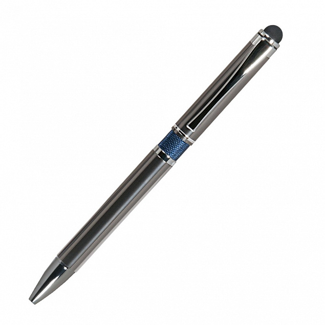 Подарочный набор Portobello/Sky синий-серый (Ежедневник недат А5, Ручка),черный ложемент с логотипом в Балашихе заказать по выгодной цене в кибермаркете AvroraStore