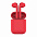 Наушники беспроводные с зарядным боксом TWS AIR SOFT, цвет красный  с логотипом в Балашихе заказать по выгодной цене в кибермаркете AvroraStore