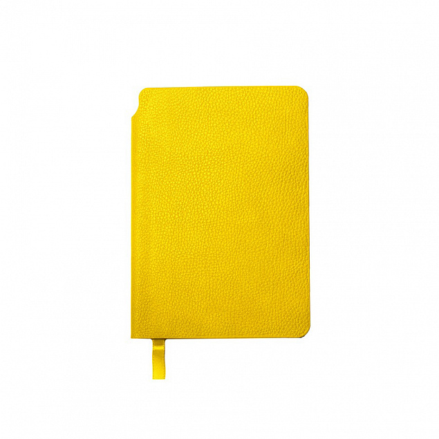 Ежедневник недатированный SALLY, A6, желтый, кремовый блок с логотипом в Балашихе заказать по выгодной цене в кибермаркете AvroraStore