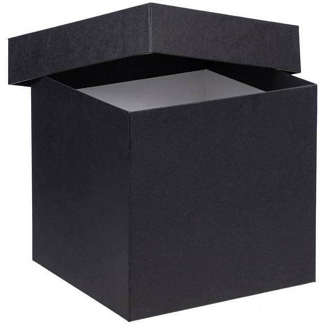 Коробка Cube M, черная с логотипом в Балашихе заказать по выгодной цене в кибермаркете AvroraStore