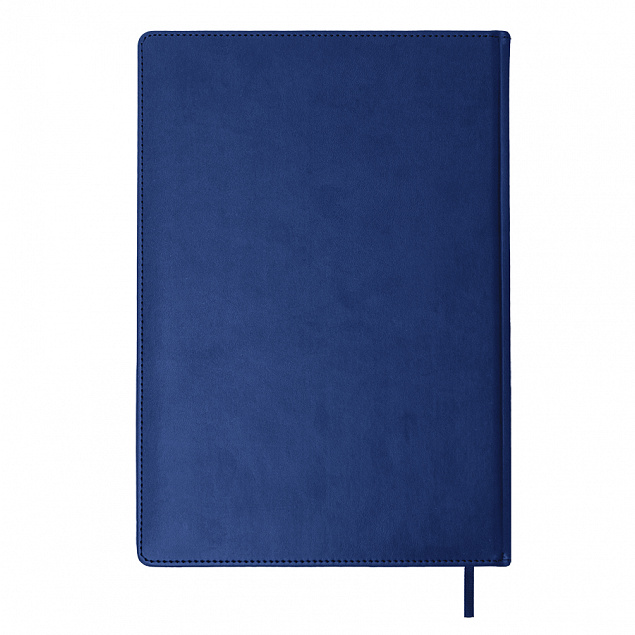 Ежедневник недатированный Bliss, А4,  темно-синий, белый блок, без обреза с логотипом в Балашихе заказать по выгодной цене в кибермаркете AvroraStore