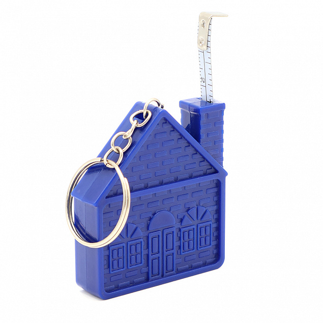 Брелок-рулетка Home - Синий HH с логотипом в Балашихе заказать по выгодной цене в кибермаркете AvroraStore