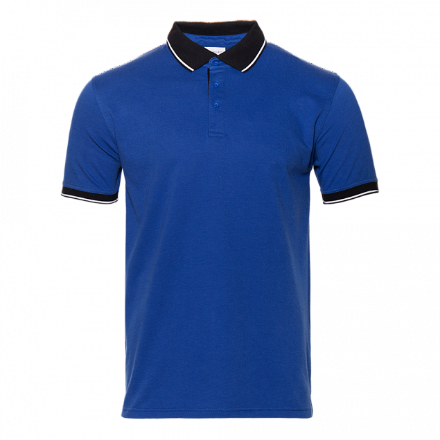 Рубашка поло Рубашка мужская 04C Синий с логотипом в Балашихе заказать по выгодной цене в кибермаркете AvroraStore