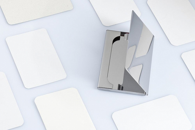 Футляр для визиток Steel с логотипом в Балашихе заказать по выгодной цене в кибермаркете AvroraStore