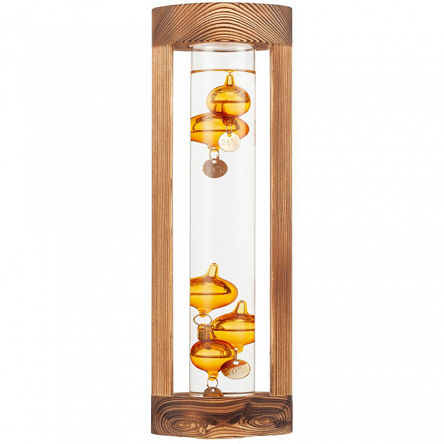Термометр «Галилео» в деревянном корпусе с логотипом в Балашихе заказать по выгодной цене в кибермаркете AvroraStore