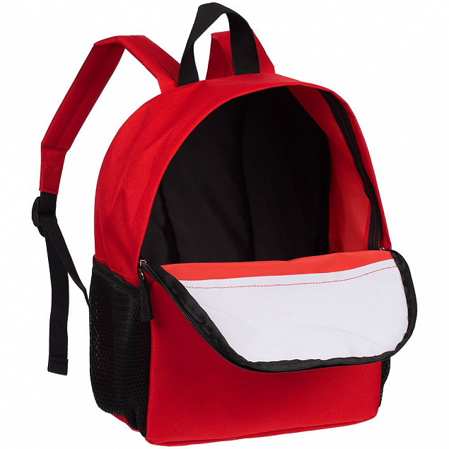 Детский рюкзак Comfit, белый с красным с логотипом в Балашихе заказать по выгодной цене в кибермаркете AvroraStore