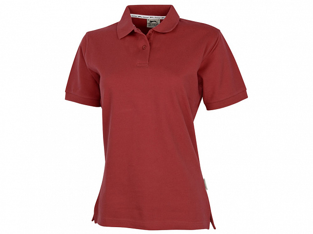 Рубашка поло Forehand женская, темно-красный с логотипом в Балашихе заказать по выгодной цене в кибермаркете AvroraStore