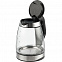 Электрический чайник Lumimore, стеклянный, серебристо-черный с логотипом в Балашихе заказать по выгодной цене в кибермаркете AvroraStore