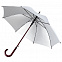 Зонт-трость Standard, серебристый с логотипом в Балашихе заказать по выгодной цене в кибермаркете AvroraStore