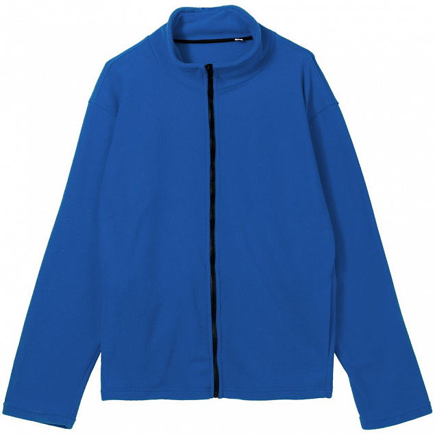 Куртка флисовая унисекс Manakin, ярко-синяя с логотипом в Балашихе заказать по выгодной цене в кибермаркете AvroraStore