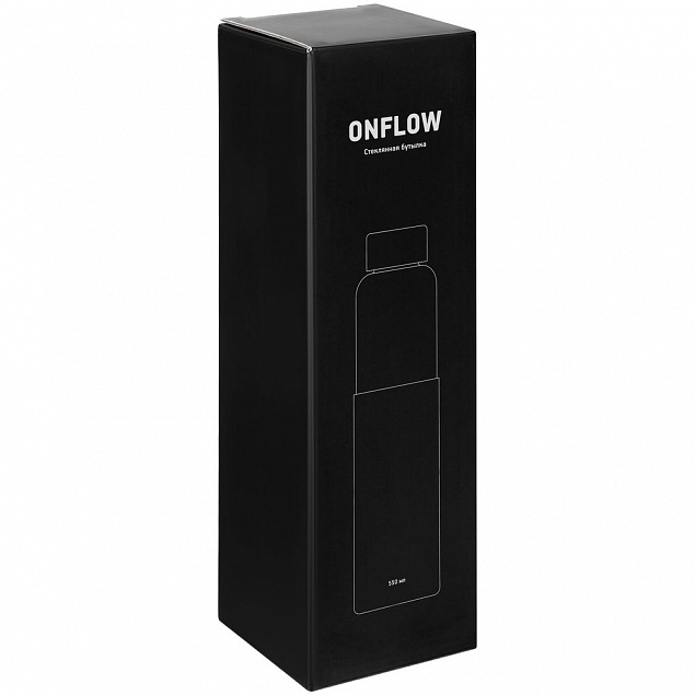 Бутылка для воды Onflow, черная с логотипом в Балашихе заказать по выгодной цене в кибермаркете AvroraStore