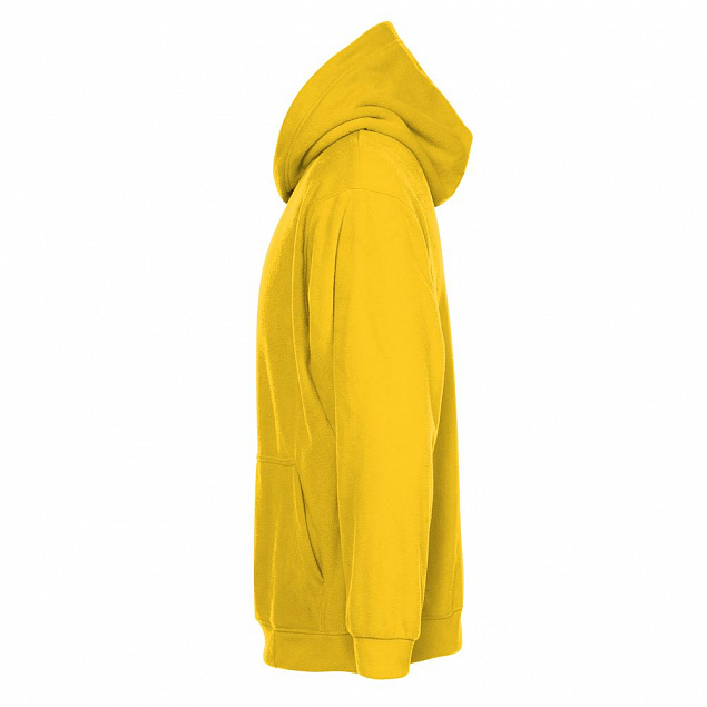 Худи флисовое унисекс Manakin, желтое с логотипом в Балашихе заказать по выгодной цене в кибермаркете AvroraStore