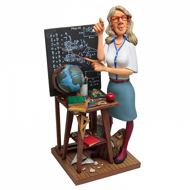 Скульптура "Учительница" с логотипом в Балашихе заказать по выгодной цене в кибермаркете AvroraStore