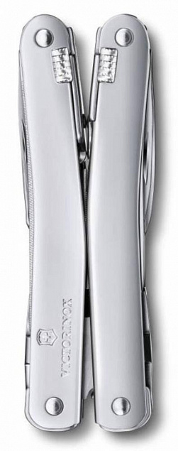 Мультитул SwissTool Spirit X в кожаном чехле с логотипом в Балашихе заказать по выгодной цене в кибермаркете AvroraStore
