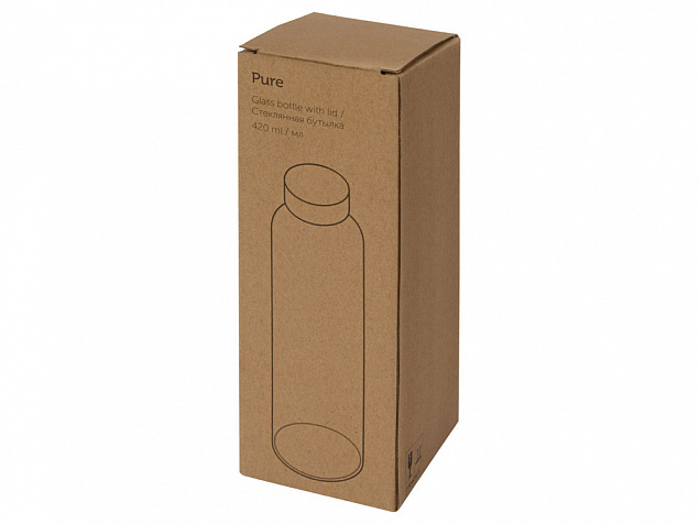 Бутылка для воды «Pure» c чехлом с логотипом в Балашихе заказать по выгодной цене в кибермаркете AvroraStore