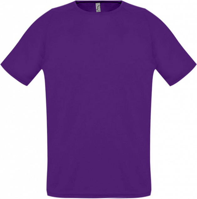 Футболка унисекс SPORTY 140 темно-фиолетовая с логотипом в Балашихе заказать по выгодной цене в кибермаркете AvroraStore