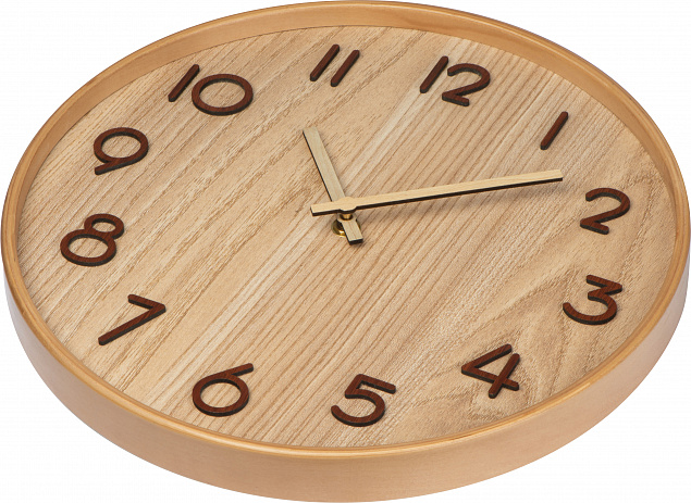 Настенные деревянные часы с логотипом в Балашихе заказать по выгодной цене в кибермаркете AvroraStore