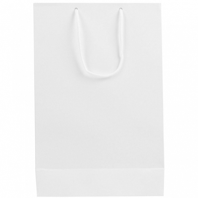 Пакет бумажный «Блеск», средний, белый с логотипом в Балашихе заказать по выгодной цене в кибермаркете AvroraStore