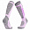Термоноски женские высокие Monterno Sport, фиолетовые с серым с логотипом в Балашихе заказать по выгодной цене в кибермаркете AvroraStore