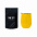Набор Cofer Tube CO12 black, желтый с логотипом в Балашихе заказать по выгодной цене в кибермаркете AvroraStore