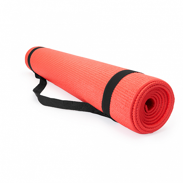 Коврик для йоги CHAKRA, Красный с логотипом в Балашихе заказать по выгодной цене в кибермаркете AvroraStore