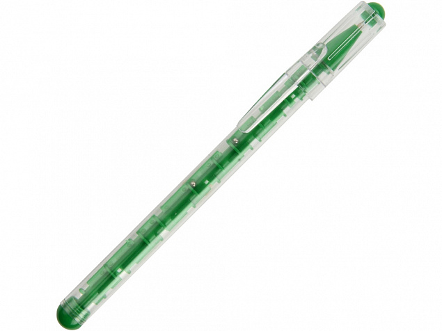 Ручка шариковая Лабиринт с головоломкой зеленая с логотипом в Балашихе заказать по выгодной цене в кибермаркете AvroraStore