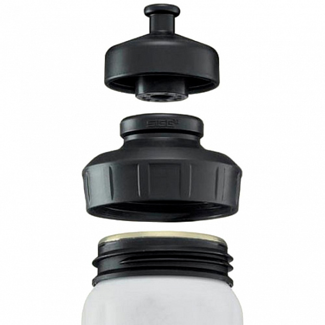 Бутылка для воды WMB Sports, черная с логотипом в Балашихе заказать по выгодной цене в кибермаркете AvroraStore